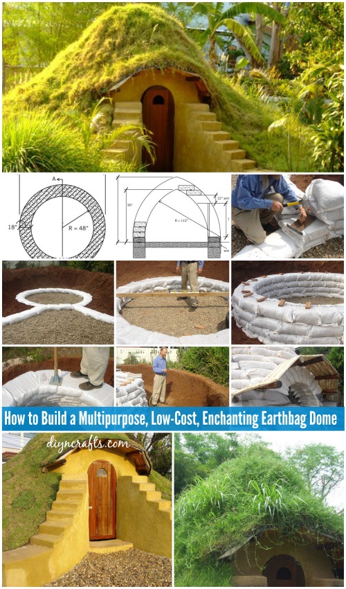 How to Build a Multipurpose, Low-Cost, Enchanting Earthbag Dome...