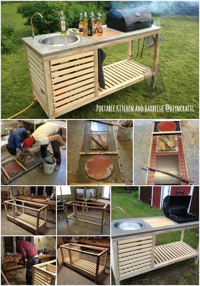 Brilliant Outdoor Project: Build Your Own All-in-One Portable Kitchen and Barbecue...