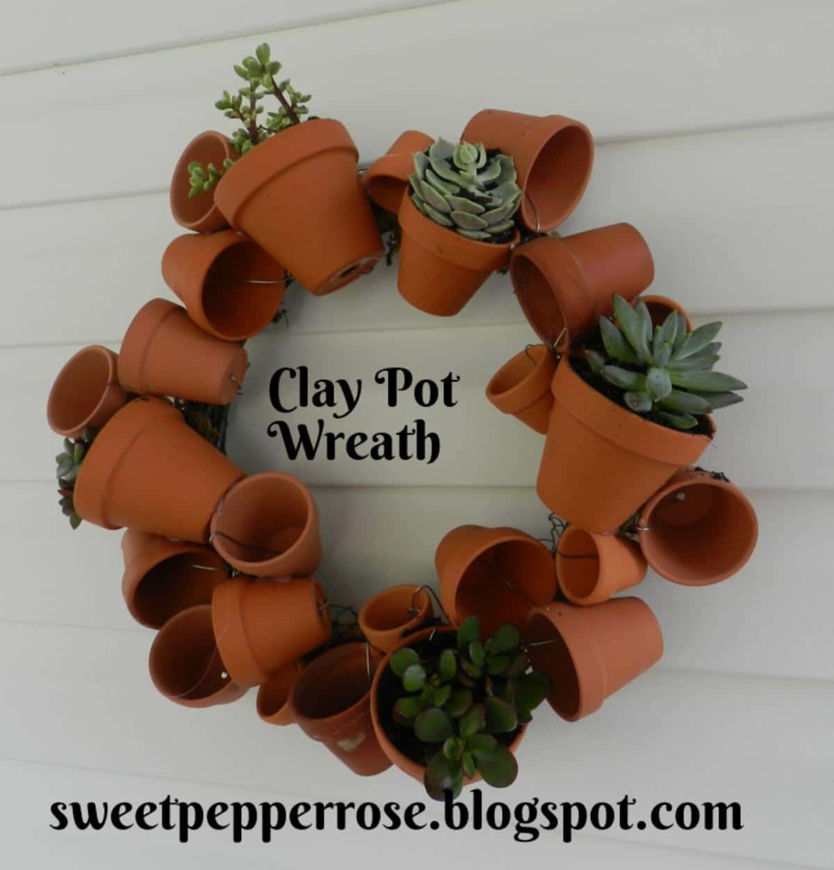DIY Mini Pot Wreath