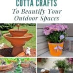 27 Decorative Terra Cotta Crafts To Beautify Your Outdoor Spaces pinterest image.