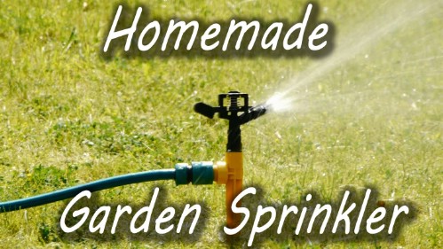 Make a water sprinkler out of a plastic bottle.