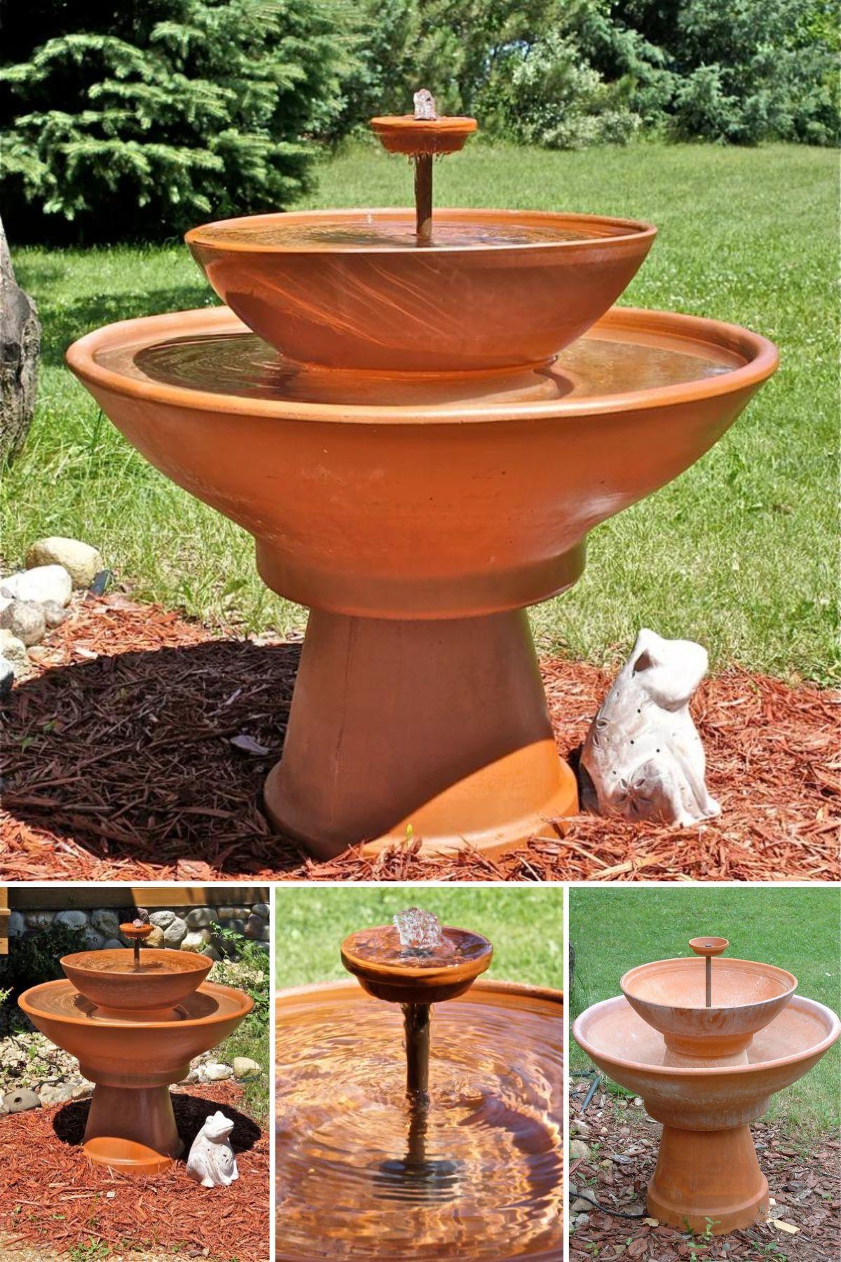 Tranquil Water Fountain collage.