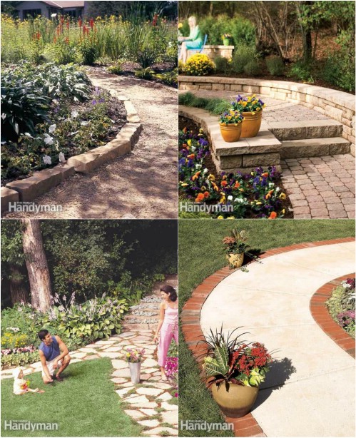 Discover several great ideas for affordable garden paths.