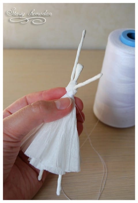 Step 9 - How to Make Dancing Ballerinas from Wire and Napkins