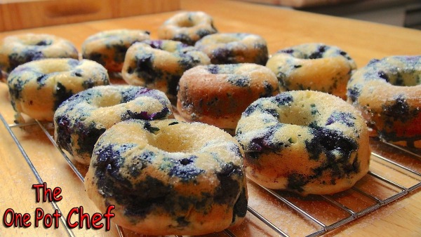 Want the Yumminess without the Fat? Make Your own Oven-Baked Blueberry Donuts...