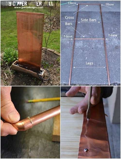 Copper Water Wall