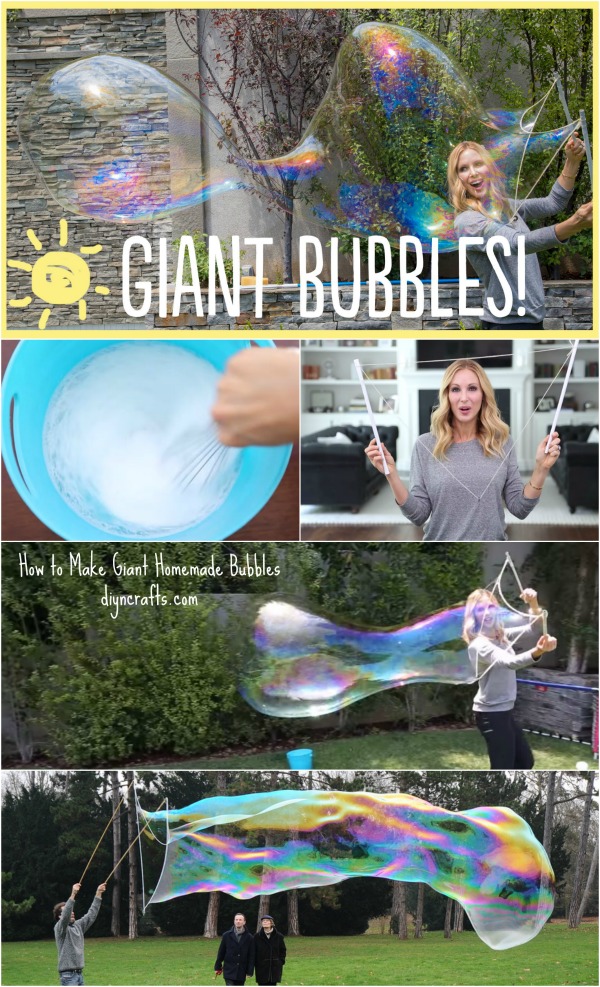 Summer Fun with the Kids: How to Make Giant Homemade Bubbles...