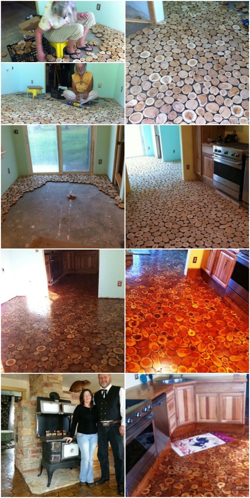 Considering Cordwood? Check out this Stunning Handmade Flooring!