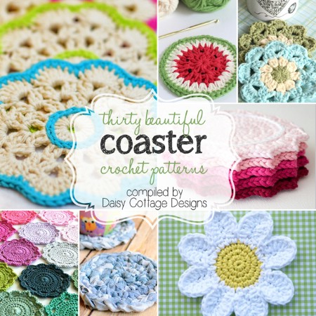 Crochet drink coasters