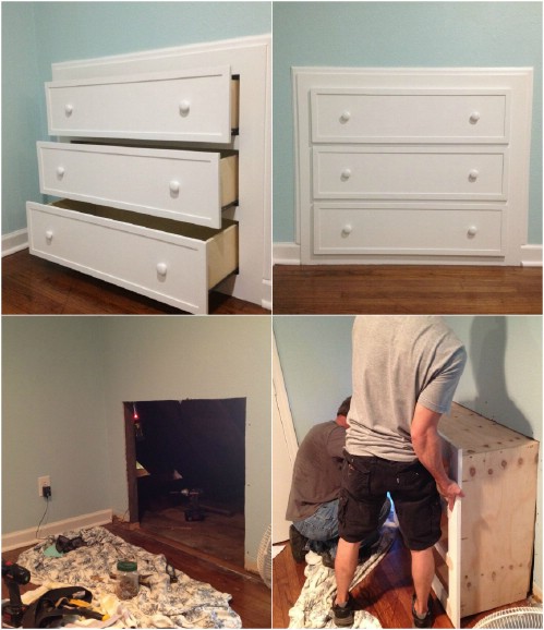 7 Beautifully Functional DIY Built-In Dressers to Utilize Your Space
