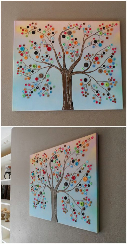 Button Tree Art