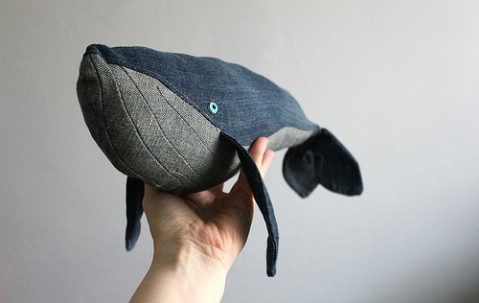 Make an awesomely cute plush whale.