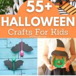 Halloween kids craft collage