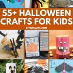 Halloween kids craft collage