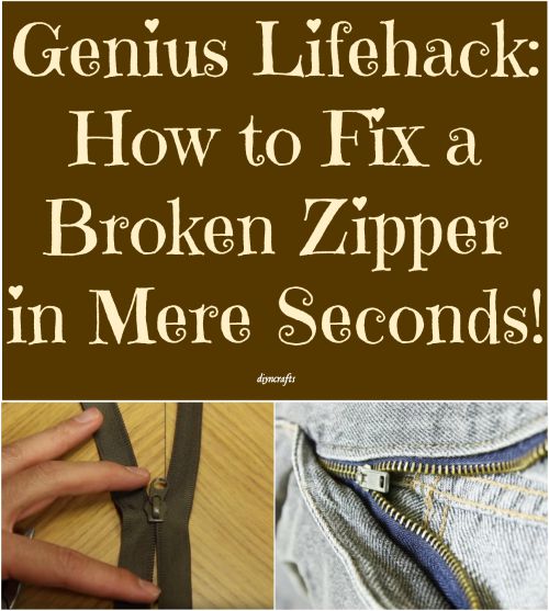Brilliantly easy life-hack: How to Fix a Broken Zipper in Mere Seconds!