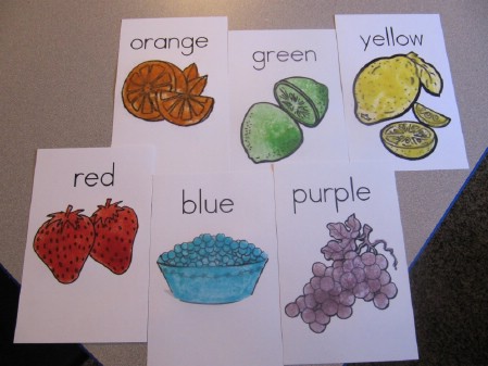 Use Jello paint to teach colors.