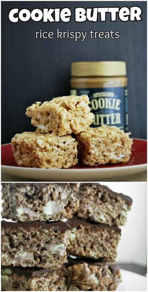 Cookie Butter Crispy Treats