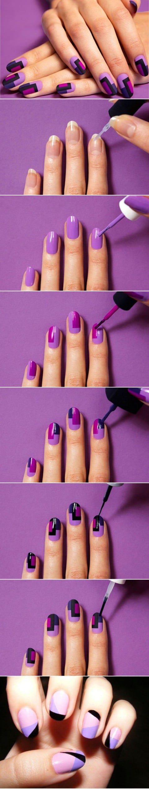 Fabulous geometric nail design