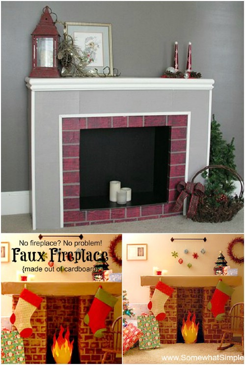 Faux Fireplace