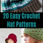 Crochet Hat Patterns Collage