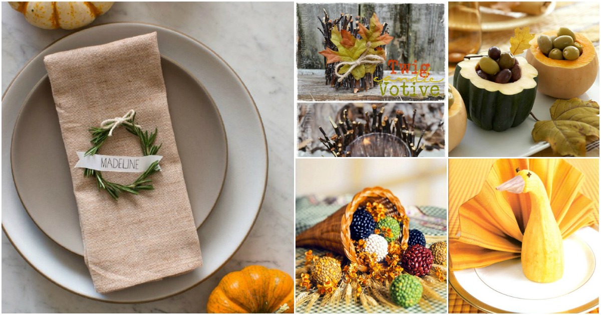 25 Easy to Make DIY Thanksgiving Decorating Ideas - DIY ...