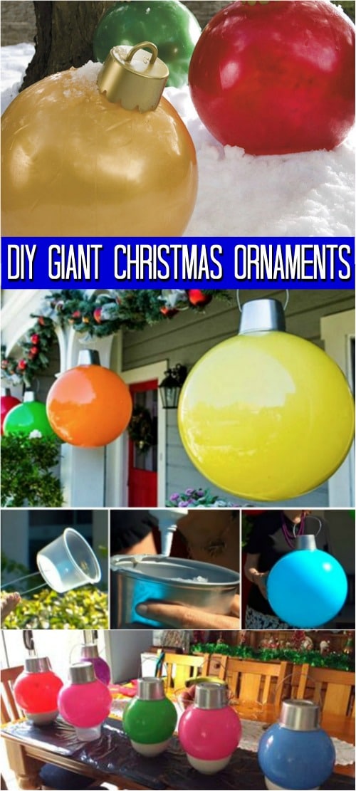 How to Make Your Own Giant Christmas Ornaments {Easy video tutorial}