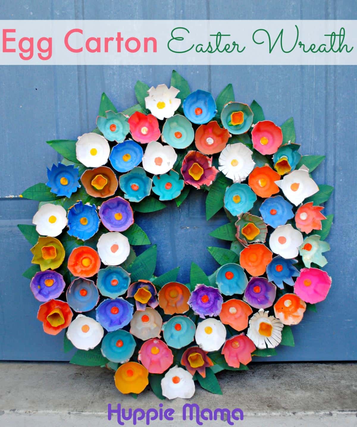 Big Egg Carton Wreath