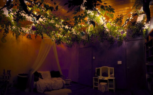 Dreamy enchanted forrest girl bedroom project.