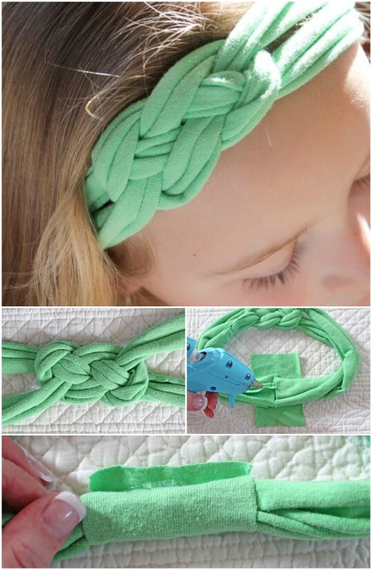 18. Turn an Old T-Shirt Into An Old Headband