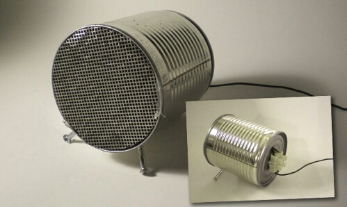 Real Working Speakers Made Out of Old Tin Cans