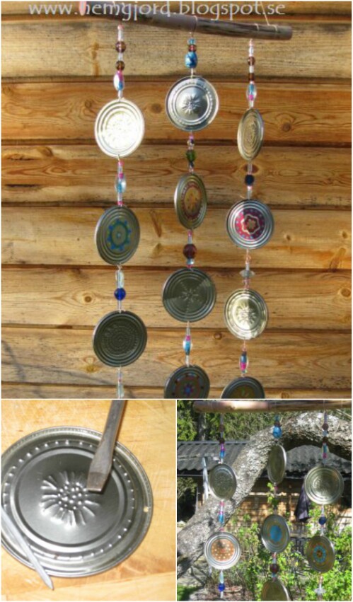 Another Idea for a Simple and Beautiful Tin Can Wind Chime