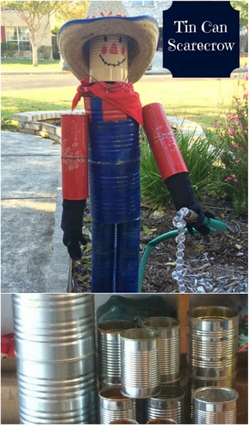 Make a Tin Can Scarecrow to Go With Your Tin Man
