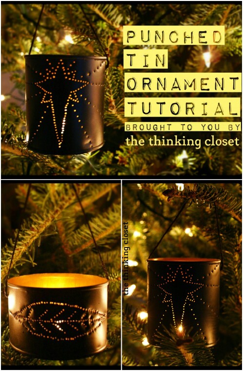 Tin Can Ornaments for Your Christmas Tree
