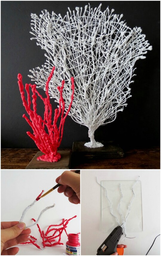 9. Build a coral wire sculpture.