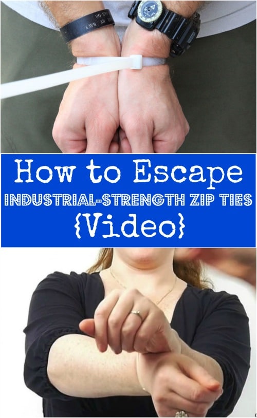 How to Escape Industrial-Strength Zip Ties {Video}