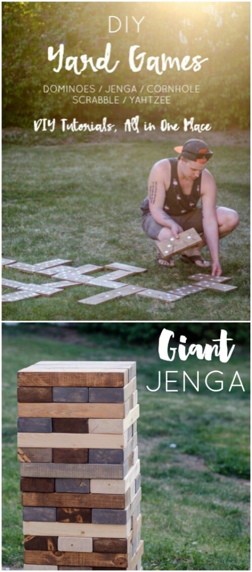 DIY Giant Jenga Tower
