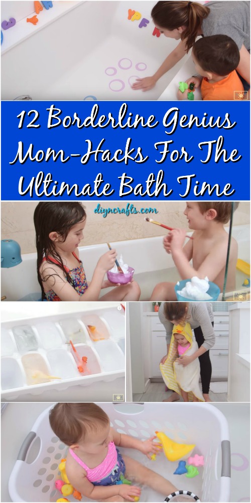 12 Borderline Genius Mom-Hacks For The Ultimate Bath Time {Video}