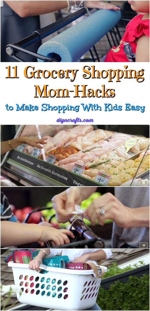 11 Grocery Shopping Mom-Hacks to Make Shopping With Kids Easy {Video}