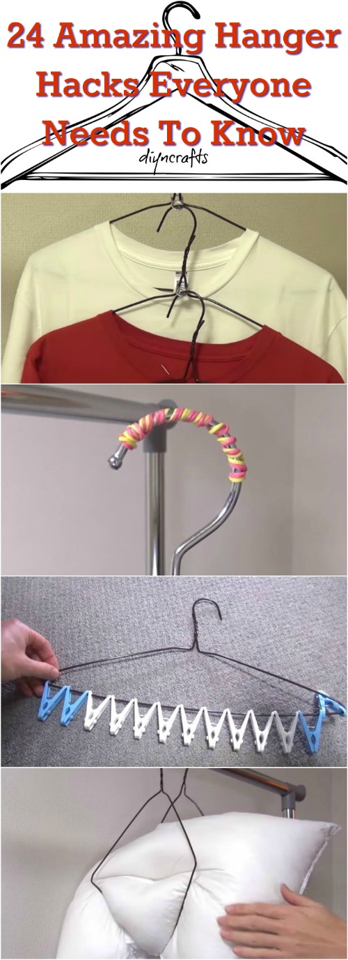 24 Amazing Hanger Hacks Everyone Needs To Know {Video}