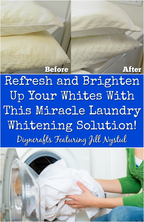 Refresh and Brighten Up Your Whites With This Amazing DIY Whitening Solution! {Video}