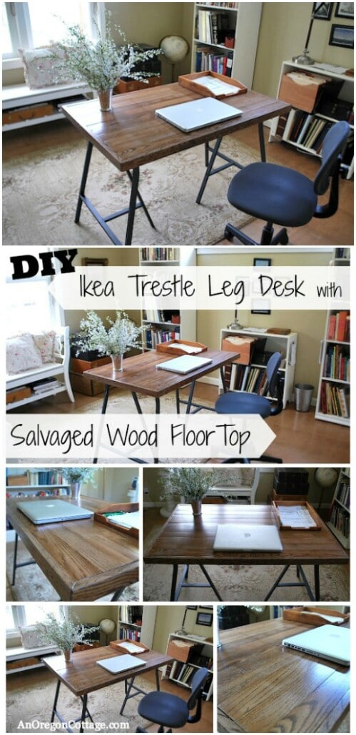 IKEA-Style Trestle Leg Desk