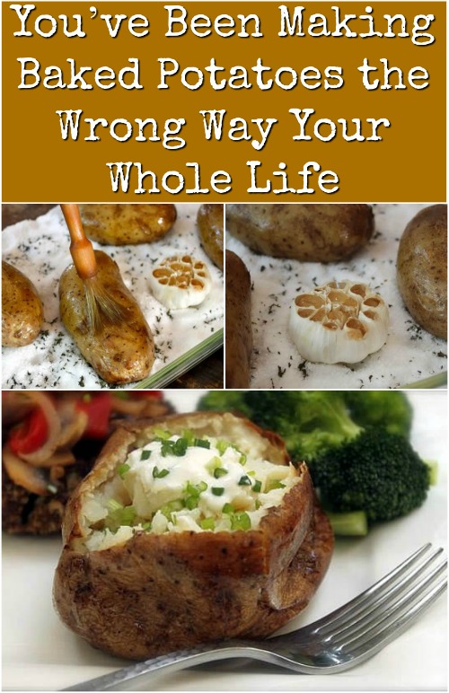 You’ve Been Making Baked Potatoes the Wrong Way Your Whole Life {Brilliant Food-Hack}