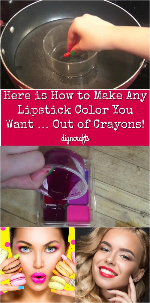 Here is How to Make Any Lipstick Color You Want … Out of Crayons! {Easy and fun project!}