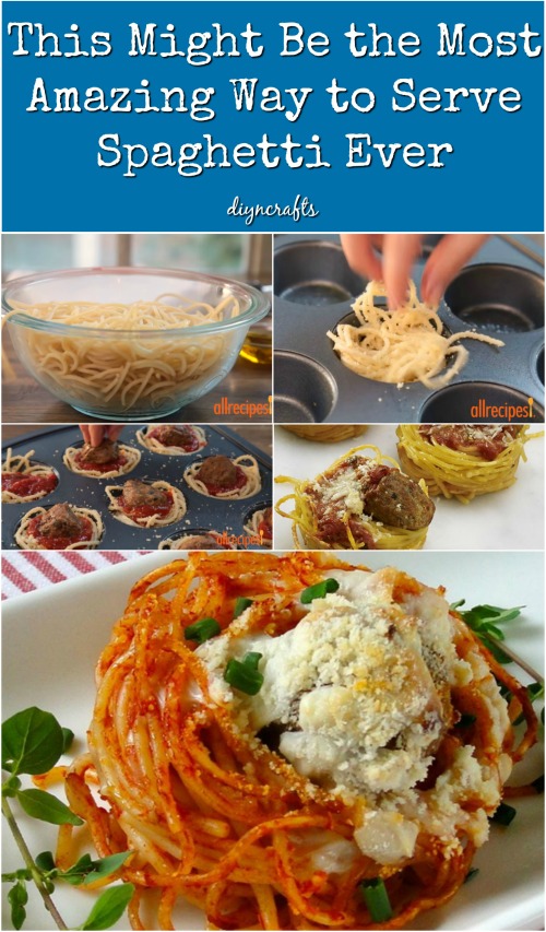 This Might Be the Most Amazing Way to Serve Spaghetti Ever {Recipe}