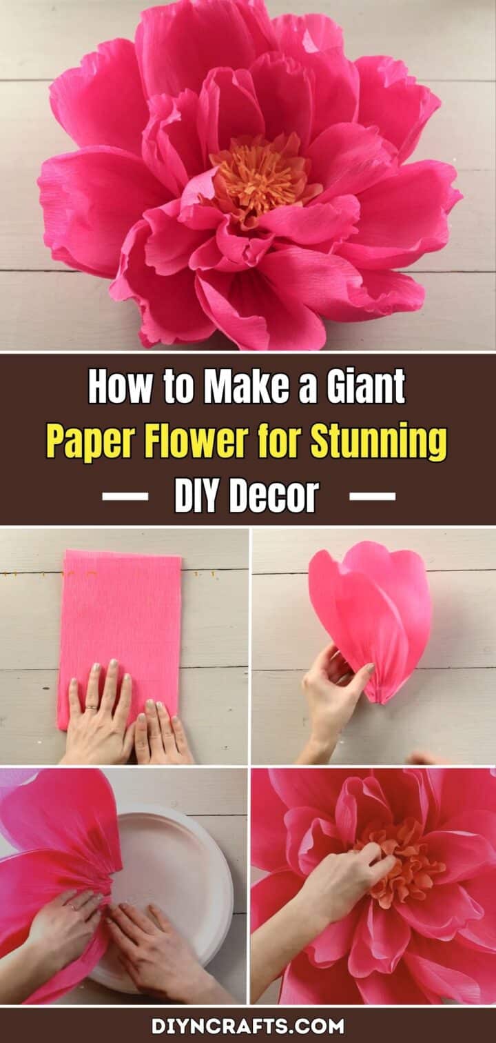 How to Make a Giant Paper Flower for Stunning DIY Decor - DIY & Crafts