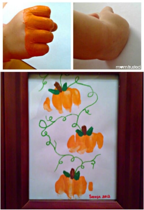 Knuckle Print Pumpkins