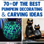 Pumpkin decorating ideas collage