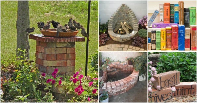 20 Incredibly Creative Ways To Reuse Old Bricks - DIY & Crafts