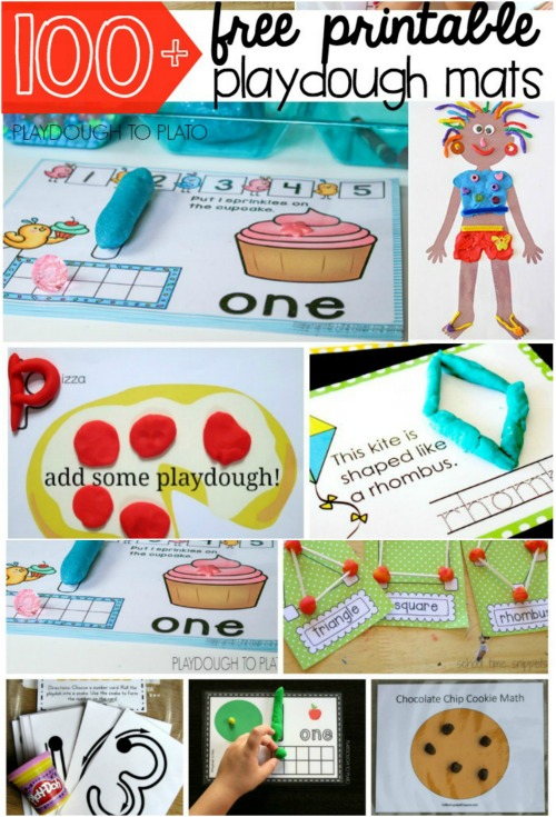 Playdough Mats - Fun Playdough Games, Projects, and Activities