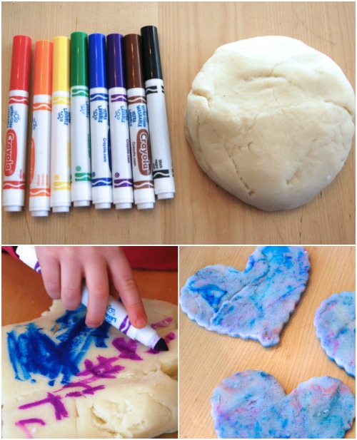 Color Playdough with Markers. - Fun Playdough Games, Projects, and Activities
